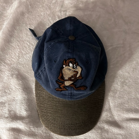 Vintage Looney Tunes Taz Stitched Mens Hat 1998 Rare! - Picture 1 of 4